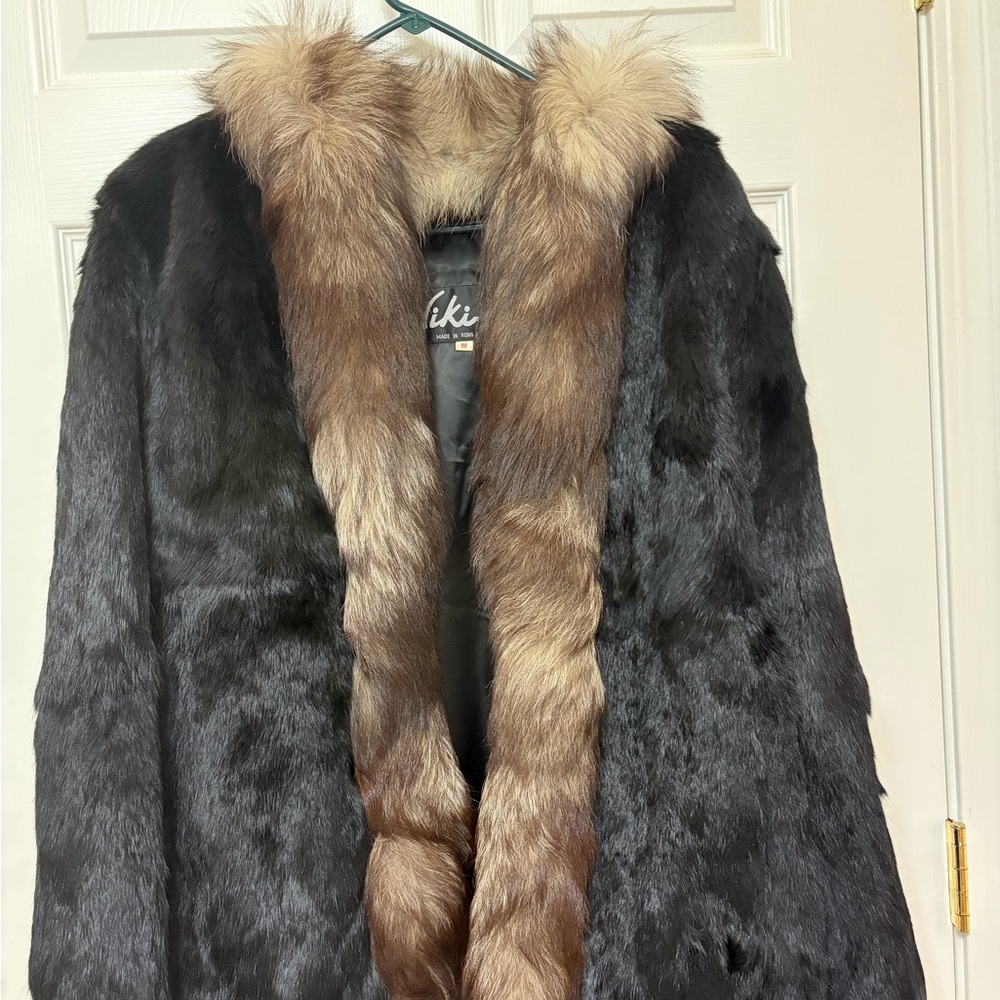 Niki Rabbit Fur Coat Vintage